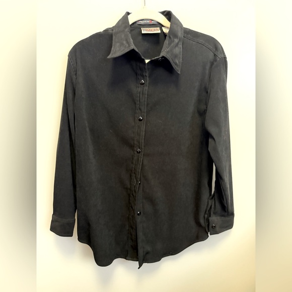 PL vintage Bill Blass Suede Button Up - Picture 1 of 4